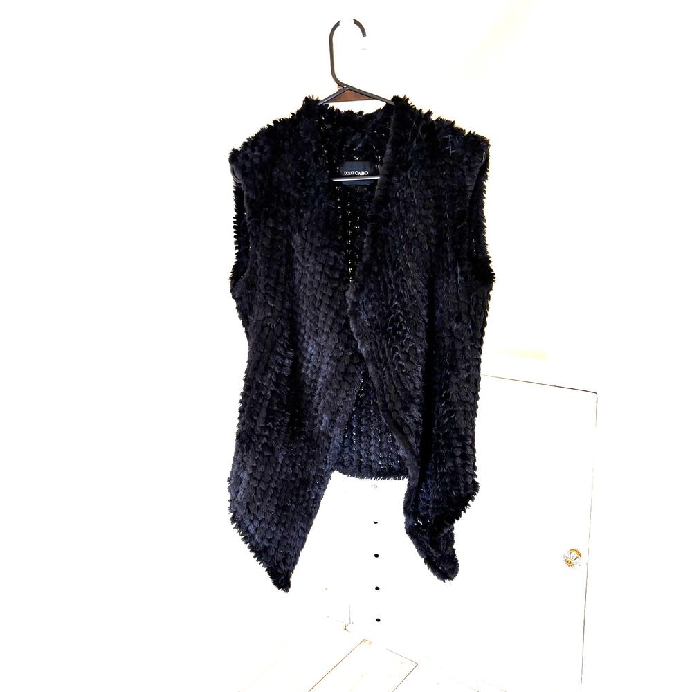 Dolce Cabo Black Textured Vest